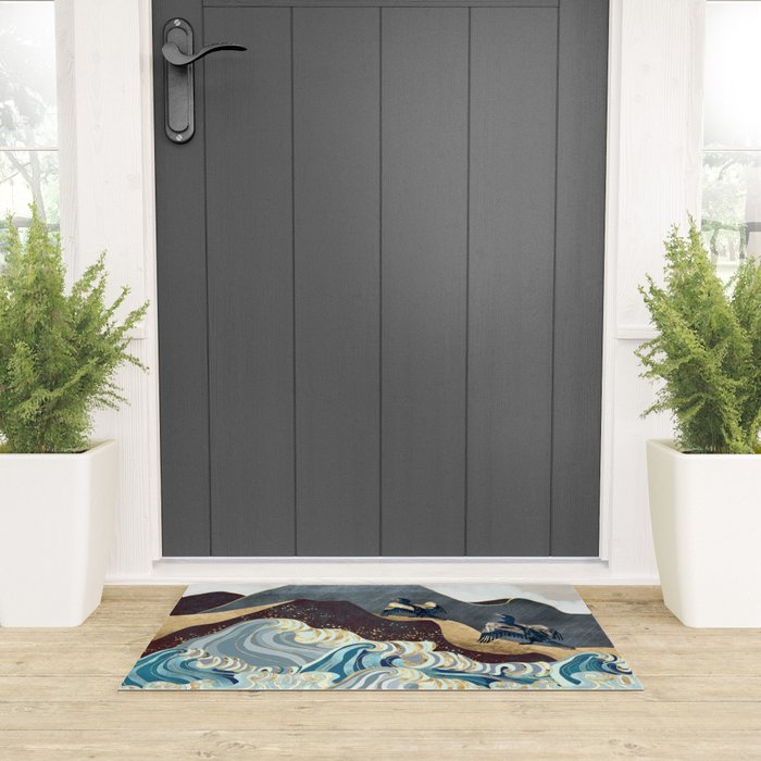 Metallic Waves Welcome Mat Gallery Image 3