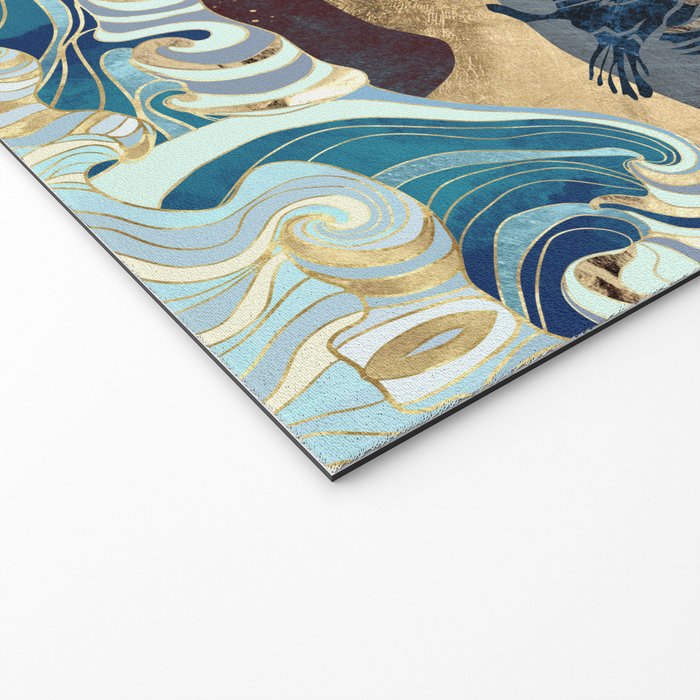 Metallic Waves Welcome Mat Gallery Image 2
