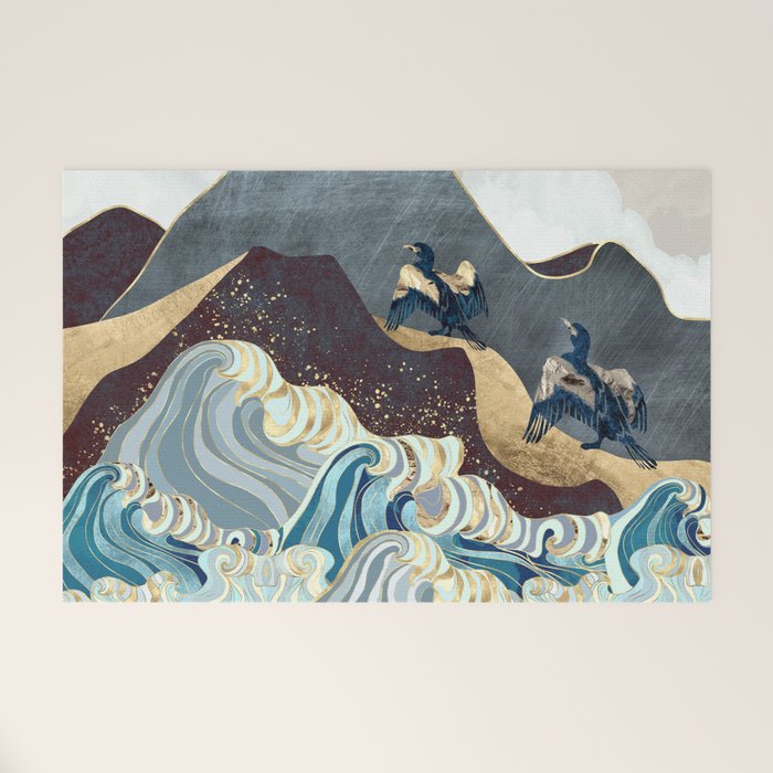 Metallic Waves Welcome Mat Gallery Image 1
