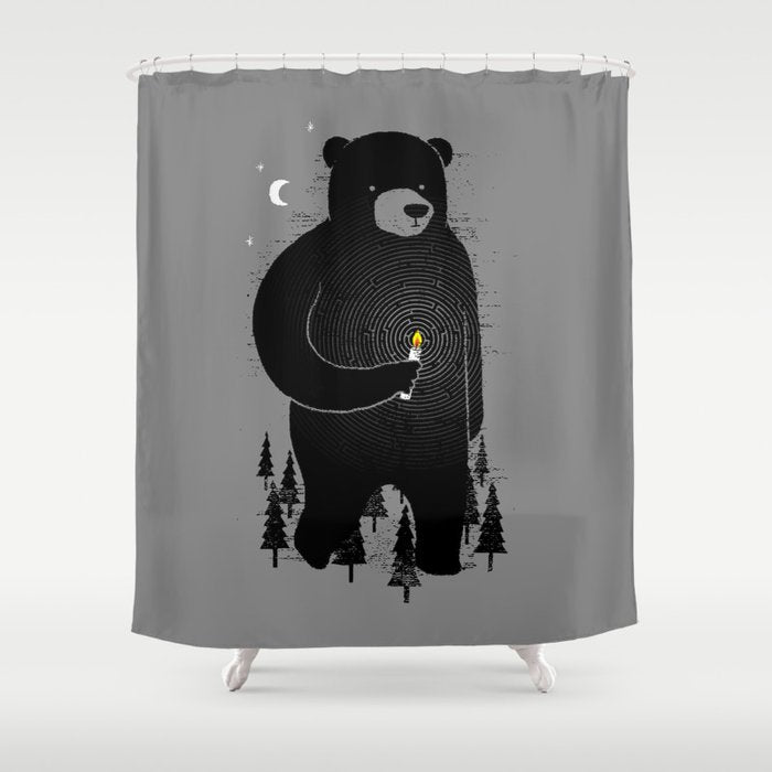 Lost in the wood Shower Curtain Gallery Image 1