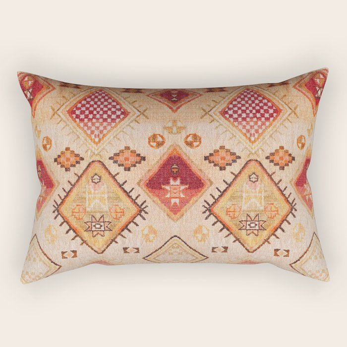 Traditional Oriental Desert Bohemian Moroccan Style  Rectangular Pillow Gallery Image 1