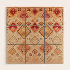 Traditional Oriental Desert Bohemian Moroccan Style  Wood Wall Art Gallery Image 1