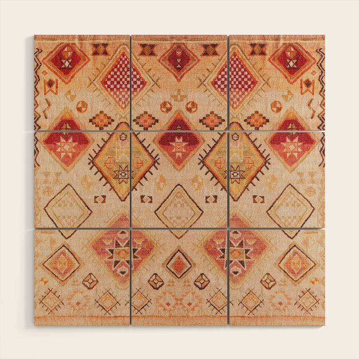Traditional Oriental Desert Bohemian Moroccan Style  Wood Wall Art Gallery Image 1