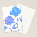 Blue Roses - Gouache Botanical Painting Stationery Card Gallery Image 2