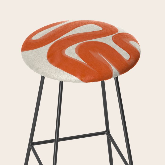 Orange Amazon River Stool Gallery Image 2