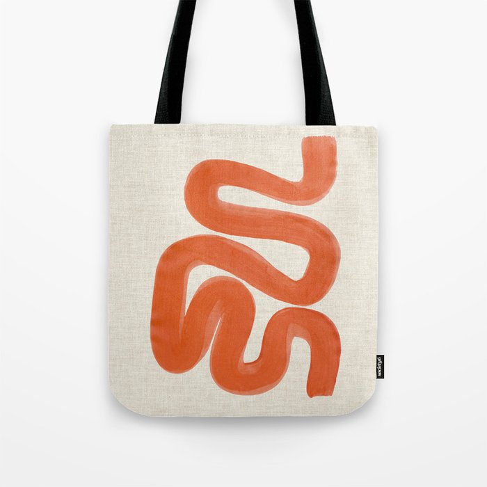 Orange Amazon River Tote Bag Gallery Image 1