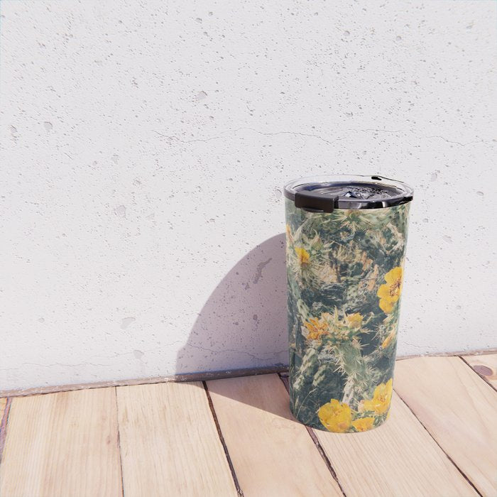 Buckhorn Cholla Cactus Flowers Travel Mug Gallery Image 4
