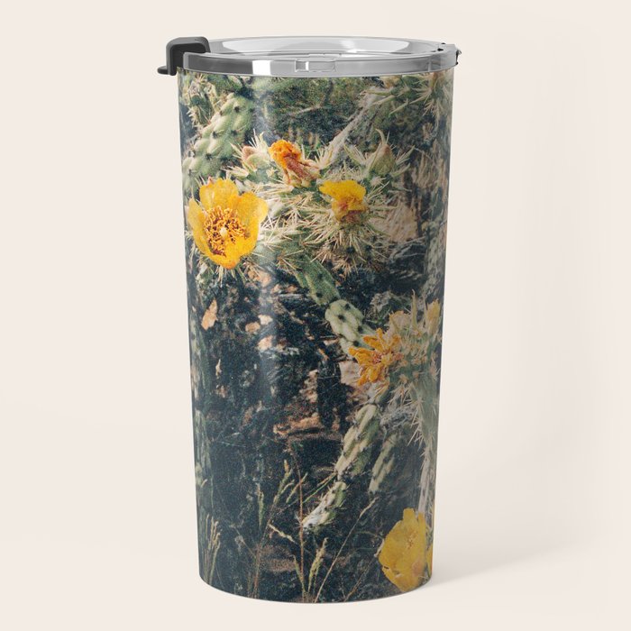 Buckhorn Cholla Cactus Flowers Travel Mug Gallery Image 3