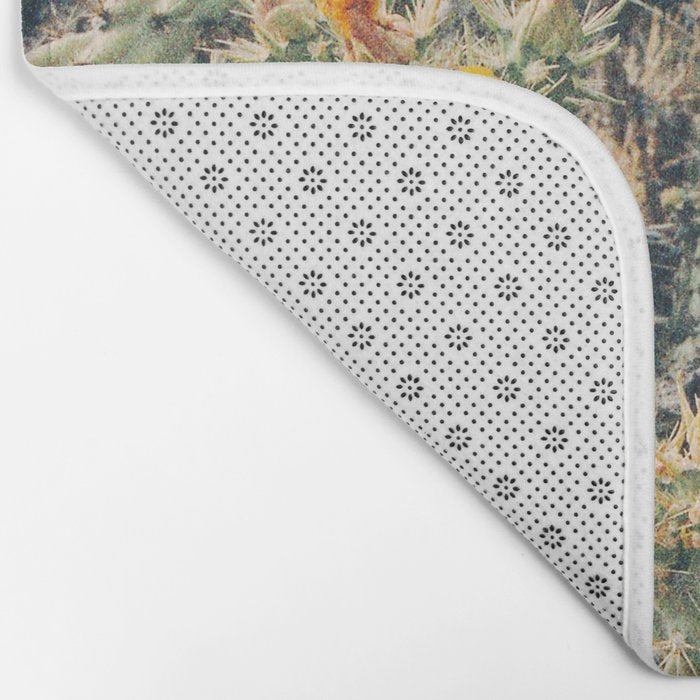 Buckhorn Cholla Cactus Flowers Bath Mat Gallery Image 2
