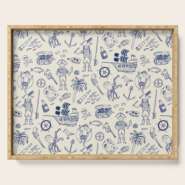 Pirate Play - Cream Serving Tray Gallery Image 1