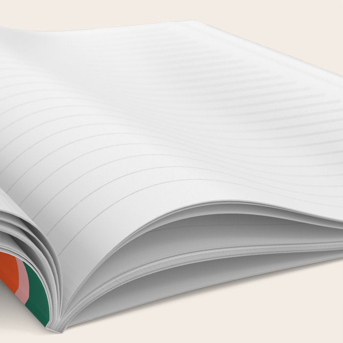 Colorful abstract flower art pattern Notebook Gallery Image 2
