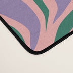 Colorful abstract flower art pattern Desk Mat Gallery Image 4