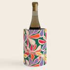 Colorful abstract flower art pattern Wine Chiller Gallery Image 1