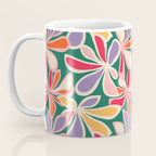 Colorful abstract flower art pattern Coffee Mug Gallery Image 3