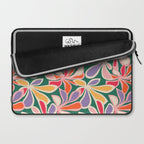 Colorful abstract flower art pattern Laptop Sleeve Gallery Image 2