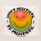 Don't Hesitate to Meditate Wall Tapestry Gallery Image 4