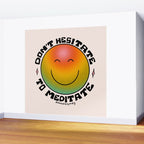 Don't Hesitate to Meditate Wall Mural Gallery Image 2