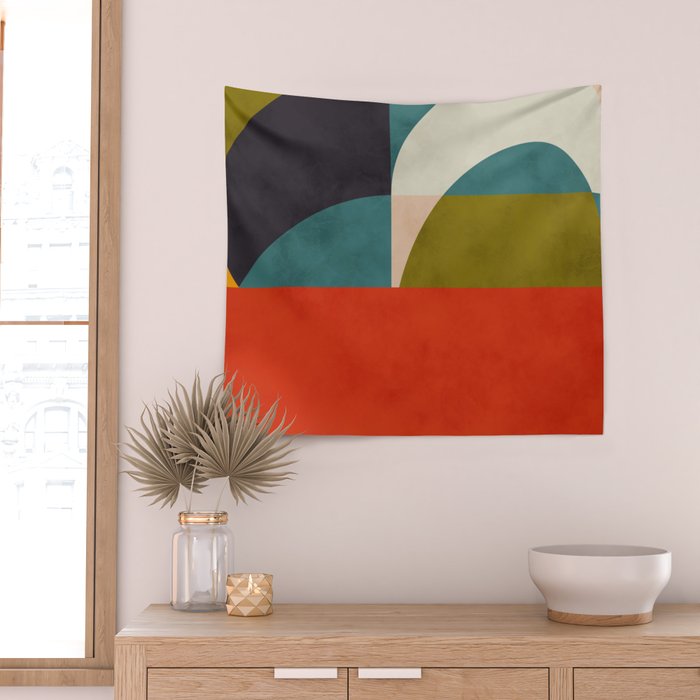 geometry shapes 2 Wall Tapestry Gallery Image 2