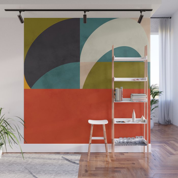 geometry shapes 2 Wall Mural Gallery Image 1