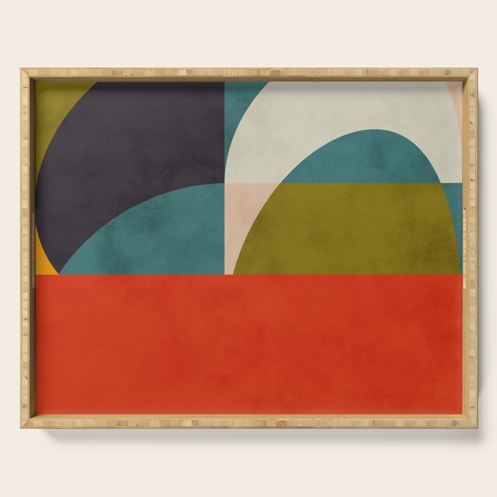 geometry shapes 2 Serving Tray Gallery Image 1
