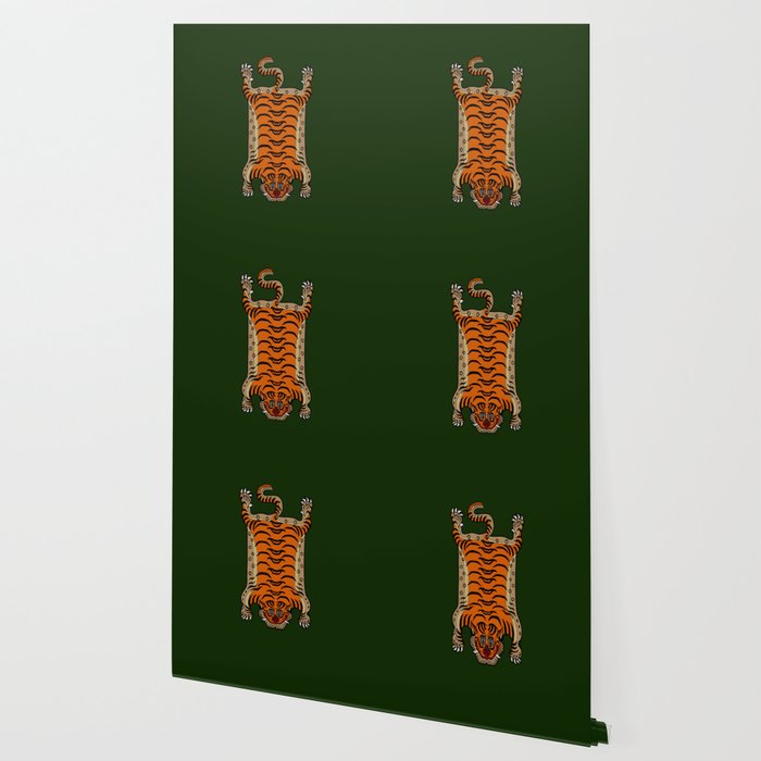 TIBETAN TIGER RUG-green Wallpaper Gallery Image 2
