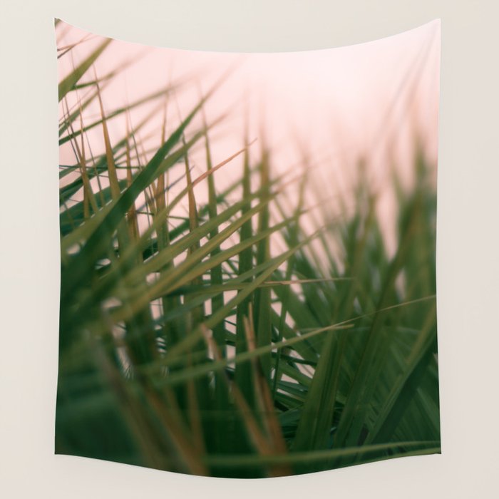 Sunset Palmettos Wall Tapestry Gallery Image 1