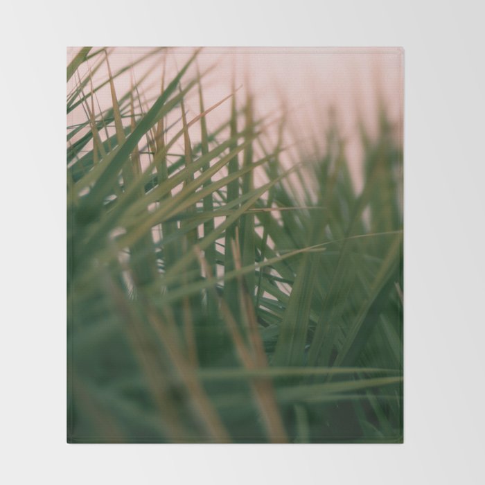 Sunset Palmettos Throw Blanket Gallery Image 2