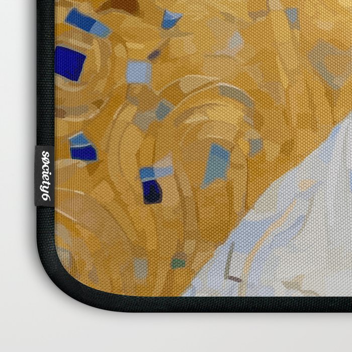 Gustav Klimt Style Dog in a Beautiful Dress Laptop Sleeve Gallery Image 3