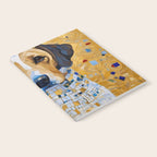 Gustav Klimt Style Dog in a Beautiful Dress Notebook Gallery Image 2