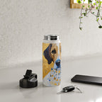 Gustav Klimt Style Dog in a Beautiful Dress Water Bottle Gallery Image 4