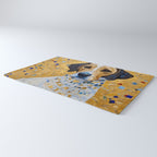 Gustav Klimt Style Dog in a Beautiful Dress Rug Gallery Image 3