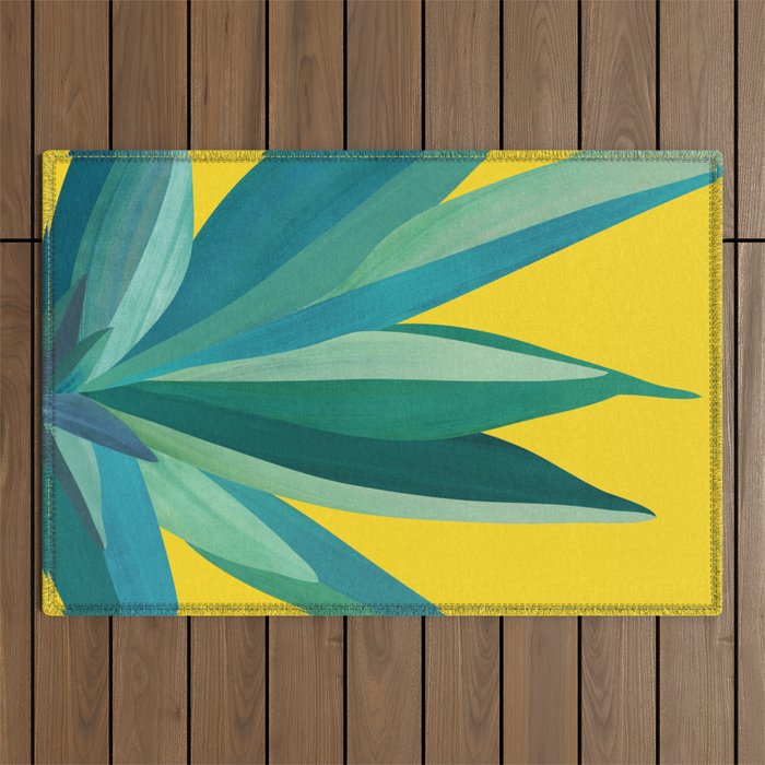 Spring Cactus Pop Botanical Outdoor Rug Gallery Image 1