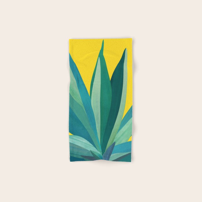 Spring Cactus Pop Botanical Bath Towel Gallery Image 1