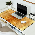 AGED GOLDEN DAMASK Shabby Chic  Desk Mat Gallery Image 2