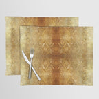 AGED GOLDEN DAMASK Shabby Chic  Placemat Gallery Image 1