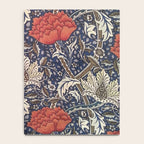 William Morris Windrush Blue Red Vintage Pattern Notebook Gallery Image 4