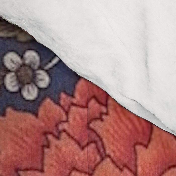 William Morris Windrush Blue Red Vintage Pattern Comforter Gallery Image 4