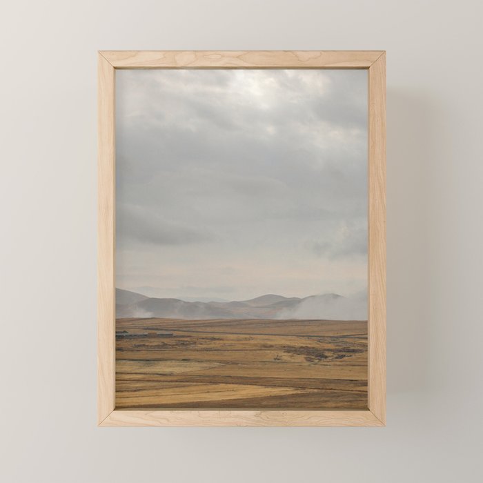 Cloudy Countryside Mini Art Print Gallery Image 1