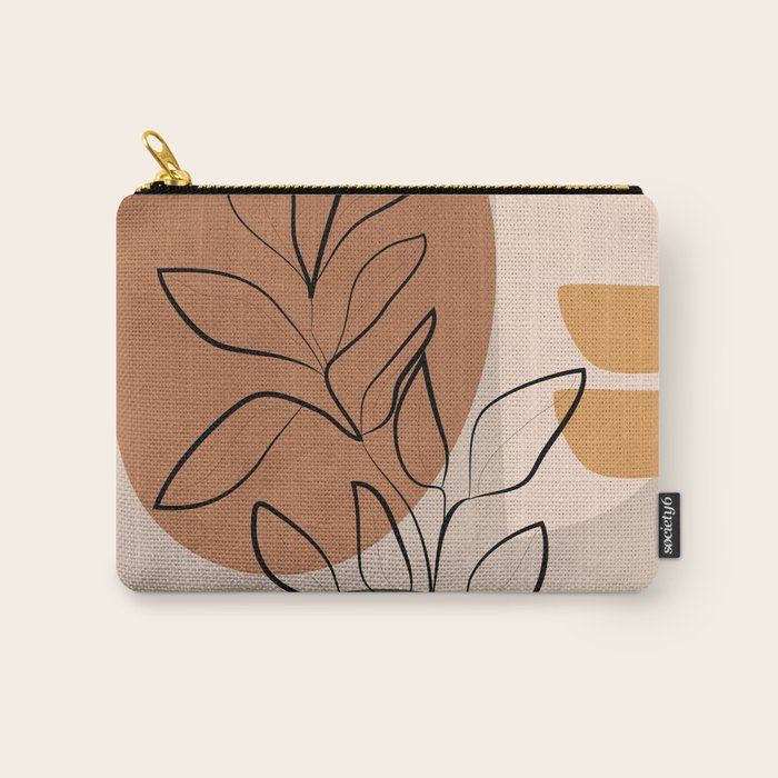 Abstract Minimal Plant 1 Carry All Pouch Gallery Image 1
