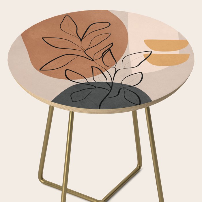 Abstract Minimal Plant 1 Side Table Gallery Image 2