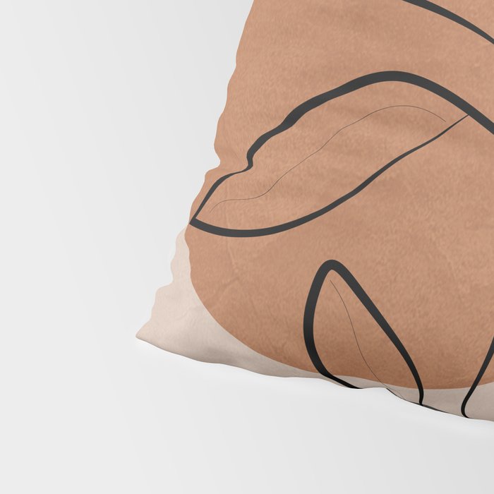 Abstract Minimal Plant 1 Pillow Sham Gallery Image 4