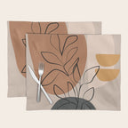 Abstract Minimal Plant 1 Placemat Gallery Image 1