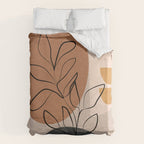 Abstract Minimal Plant 1 Duvet Cover Gallery Image 6