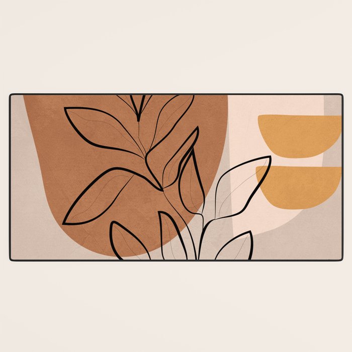 Abstract Minimal Plant 1 Desk Mat Gallery Image 3