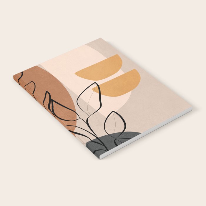 Abstract Minimal Plant 1 Notebook Gallery Image 1