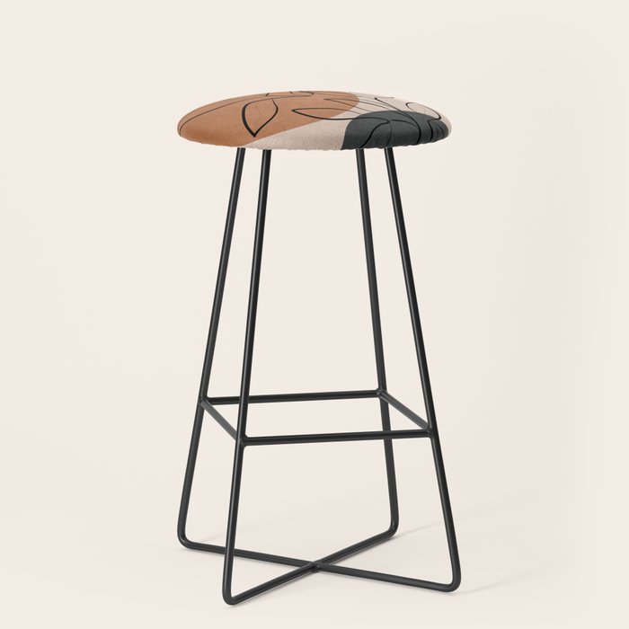 Abstract Minimal Plant 1 Stool Gallery Image 1