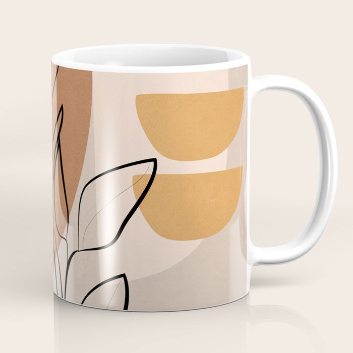 Abstract Minimal Plant 1 Coffee Mug Gallery Image 1