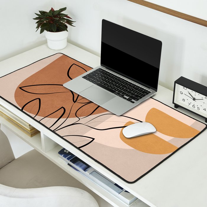 Abstract Minimal Plant 1 Desk Mat Gallery Image 2