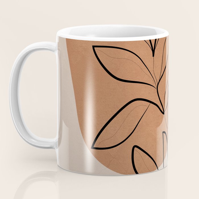 Abstract Minimal Plant 1 Coffee Mug Gallery Image 3