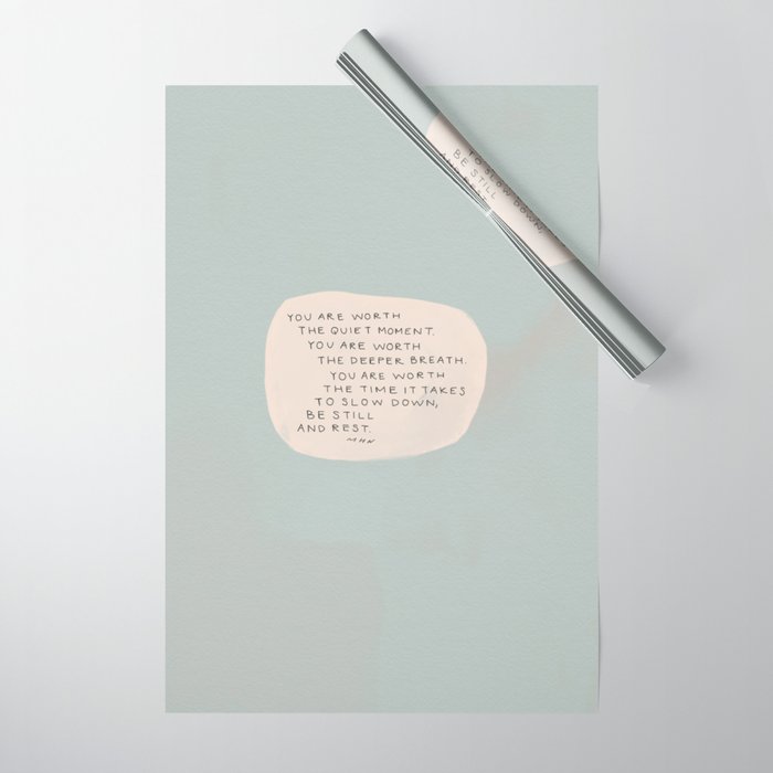 Be Still And Rest. Wrapping Paper Gallery Image 1